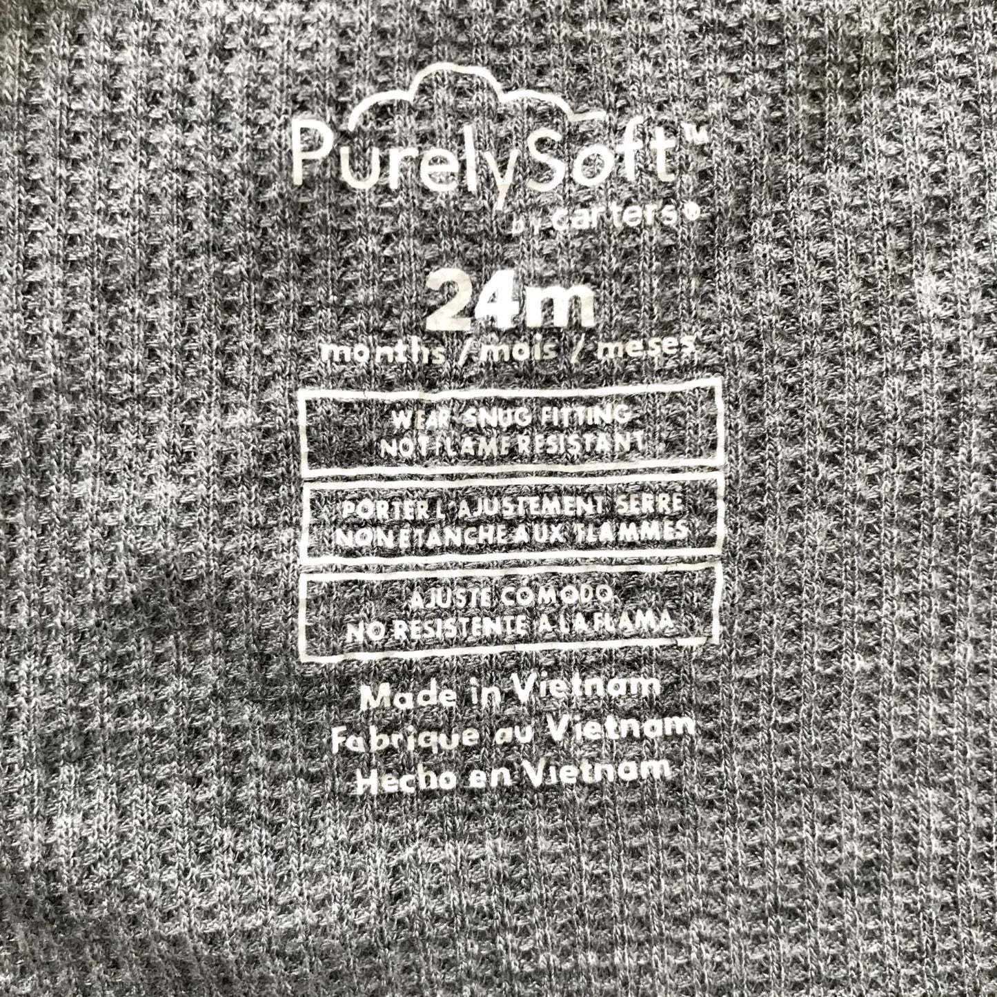 Carter's PurelySoft Zip Footed Sleeper, Retails $20, Kids 24 Month (18-24M)