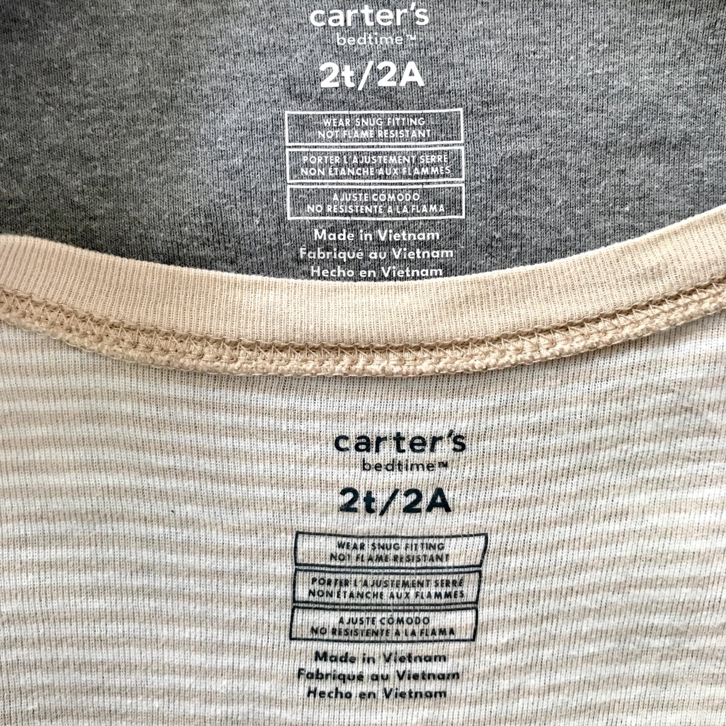 Carter's Neutral Zip Footed Sleeper Bundle, Retails $36, Kids 24 Month (18-24M)