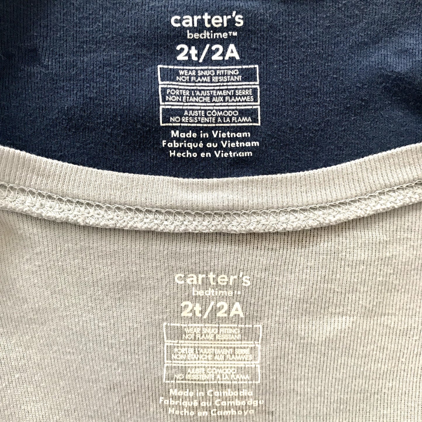 Carter's Blue Zip Footed Sleeper Bundle, Retails $36, Kids 24 Month (18-24M)