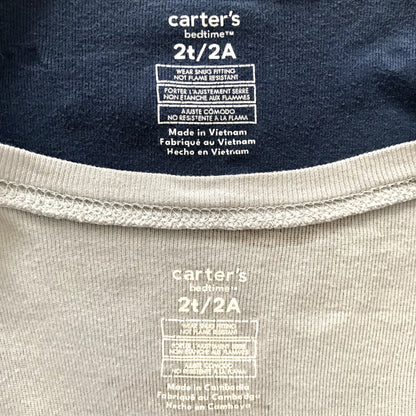 Carter's Blue Zip Footed Sleeper Bundle, Retails $36, Kids 24 Month (18-24M)