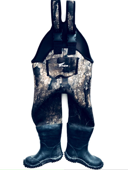 8 Fans Waterproof Neoprene Waders, Kids 2T