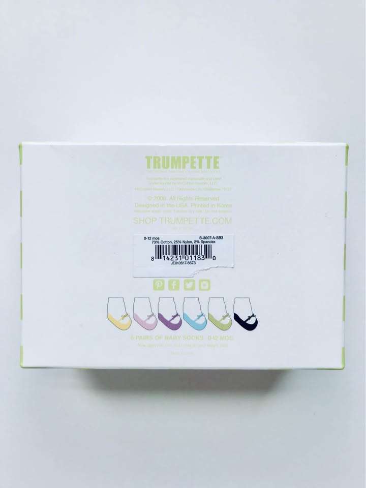 0-12 M Trumpette Suzie Q’s Sock Bundle, Retails $35.00