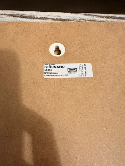 IKEA BJÖRNAMO Bear and Deer Wood Wall Art Set