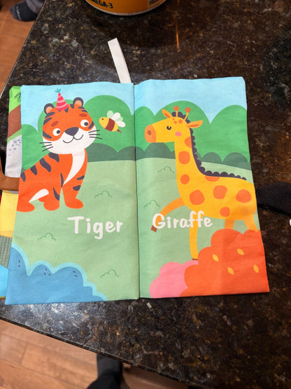 Soft baby texture and sound book