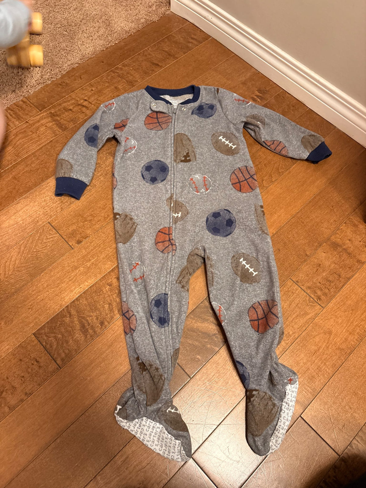Sports fleece pajamas, Kids 2T