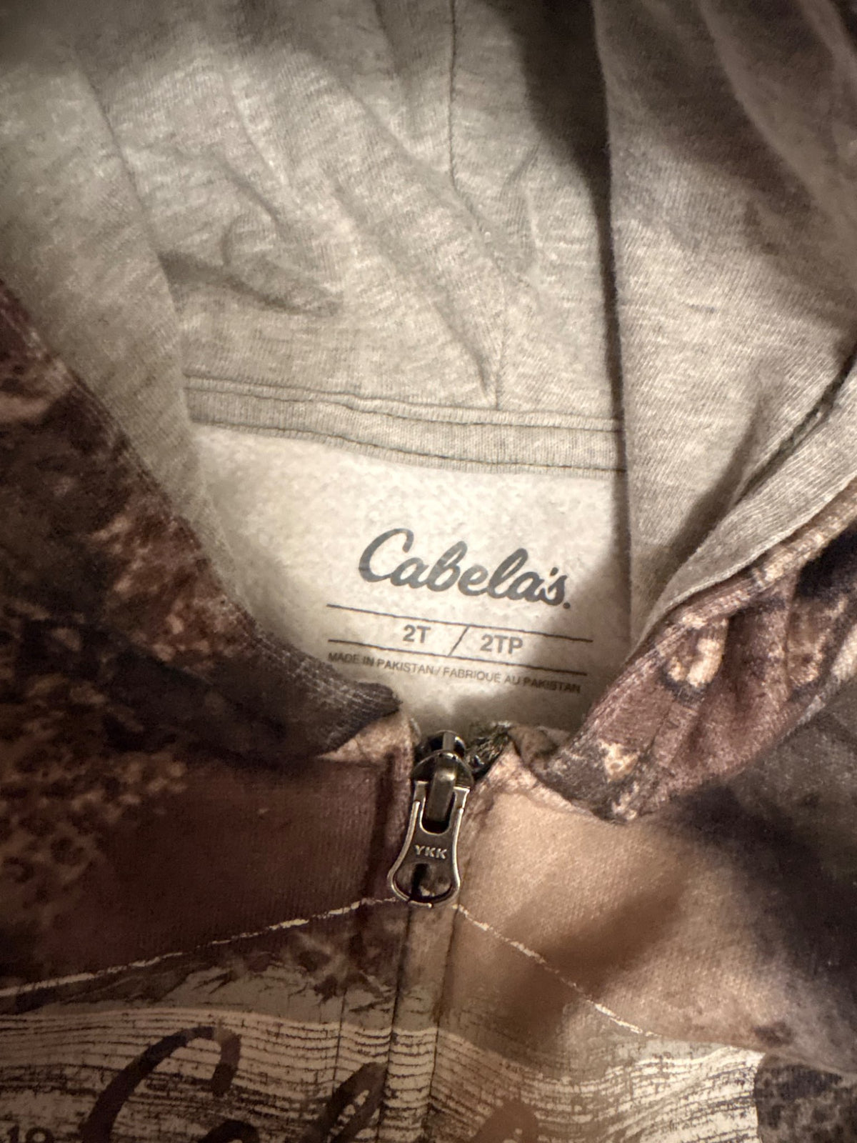 Camo hoodie, Kids 2T