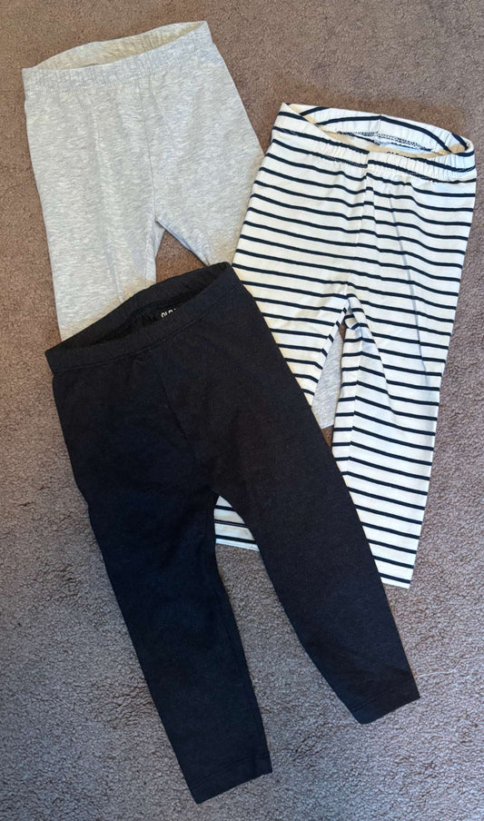 3 pairs of leggings, Kids 24 Month (18-24M)