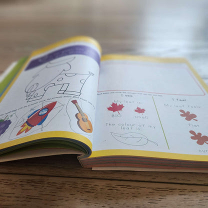 Kindergarten workbook + Sight Word flash cards
