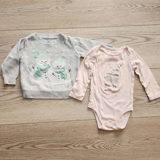 12-18 month girls,  Winter/Christmas shirts, Kids 18 Month (12-18M)