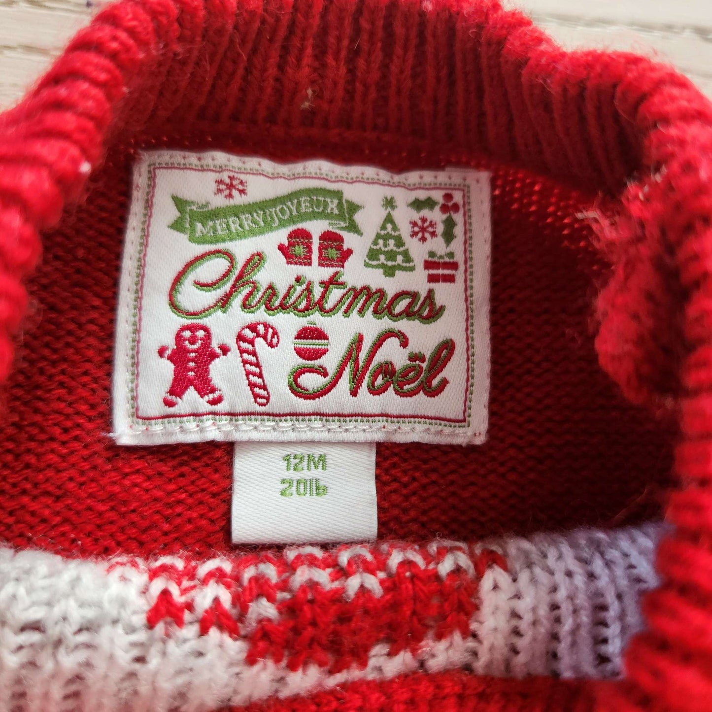 12 month Christmas sweater, Kids 12 Month (9-12M)
