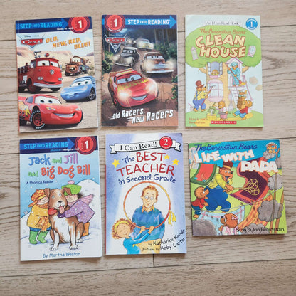 Early readers. Disney Cars  + Berenstain Bears. Level 1 books x4