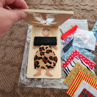 Fabric swatch fashion plate, Discovery Toys