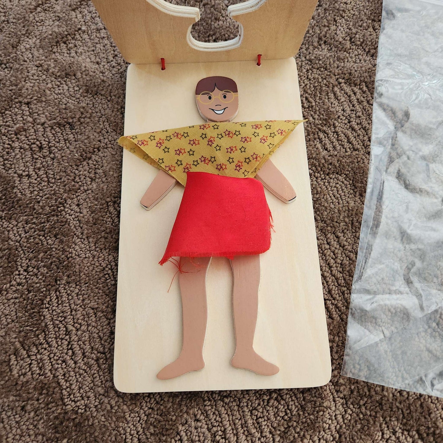 Fabric swatch fashion plate, Discovery Toys