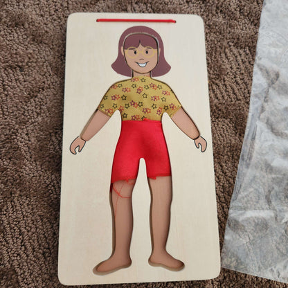 Fabric swatch fashion plate, Discovery Toys