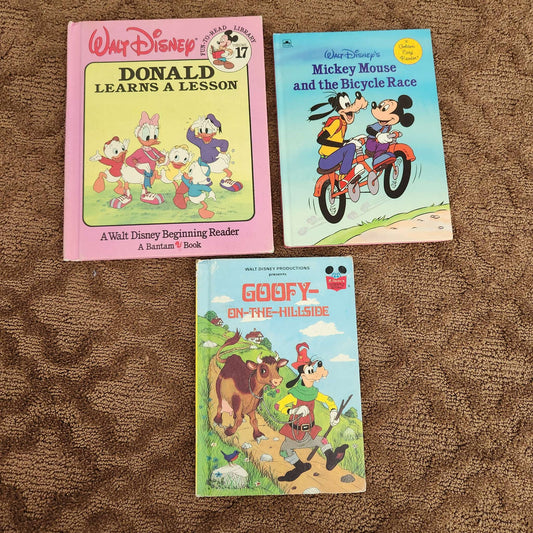 Vintage Mickey & friends books,  3 books