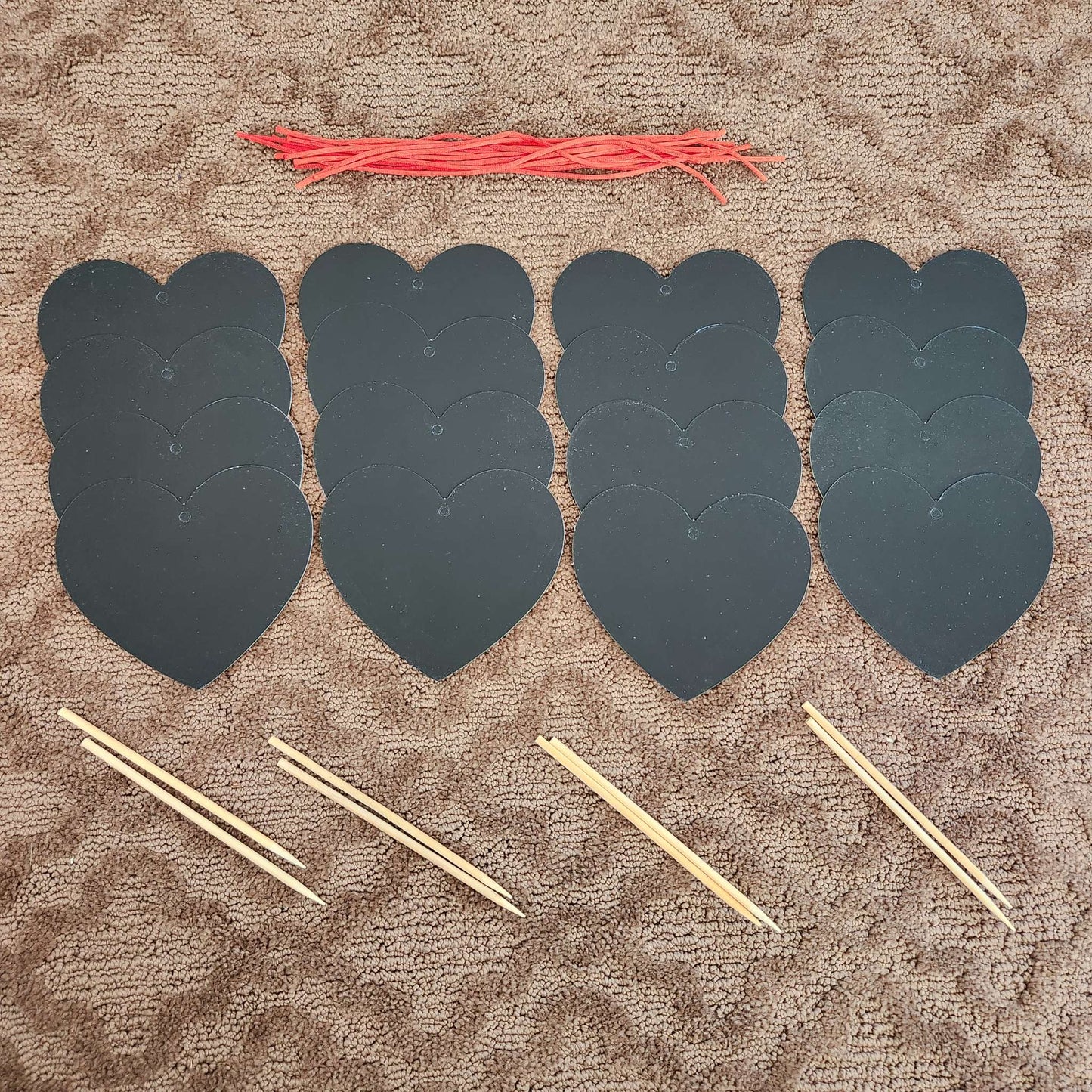 Scratch paper hearts