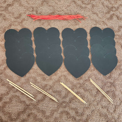 Scratch paper hearts