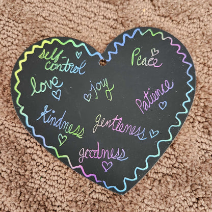 Scratch paper hearts