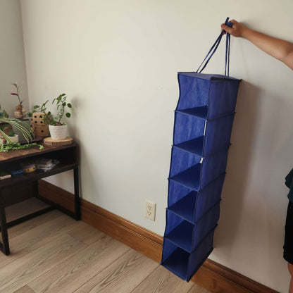 Hanging compartment organizer