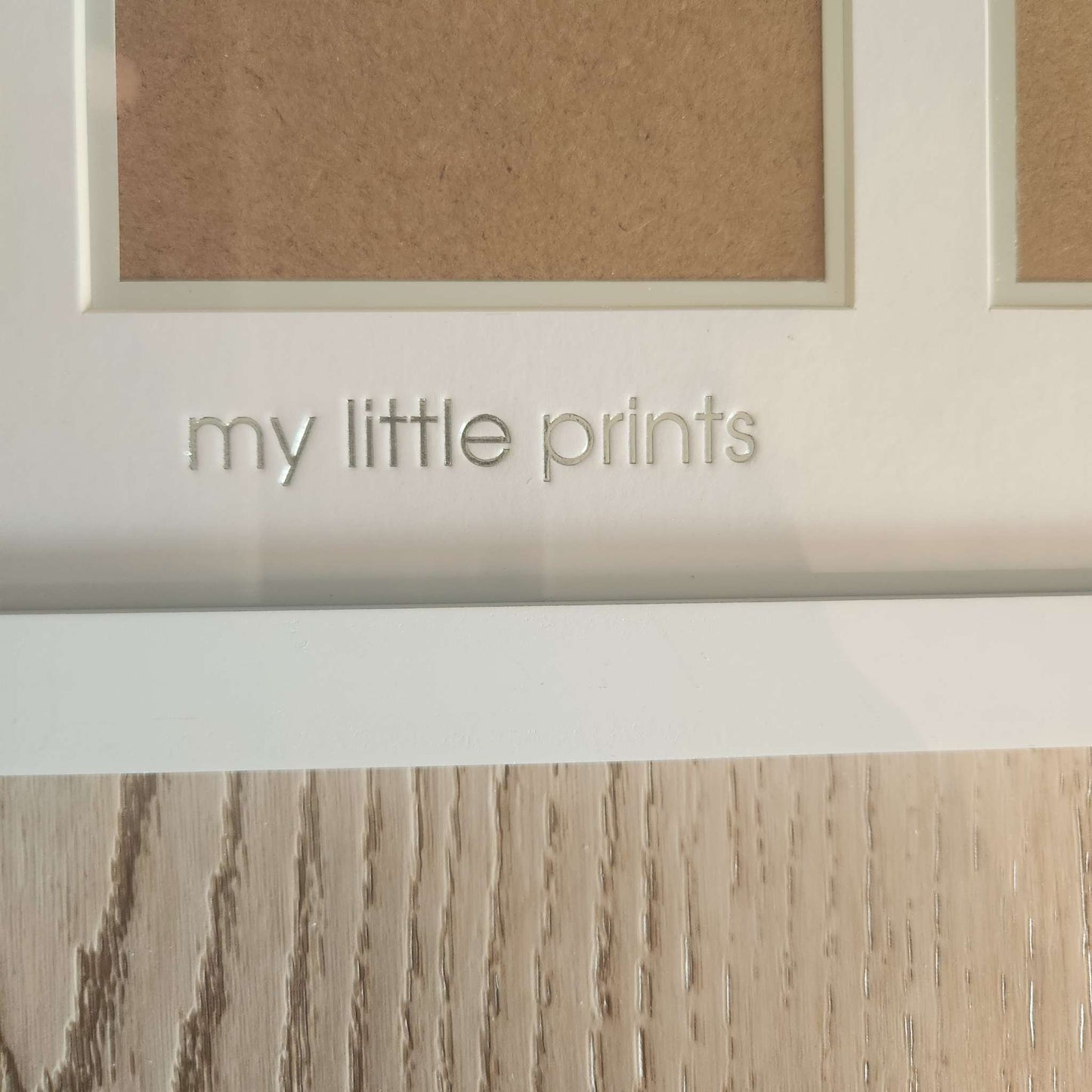 First prints frame, white