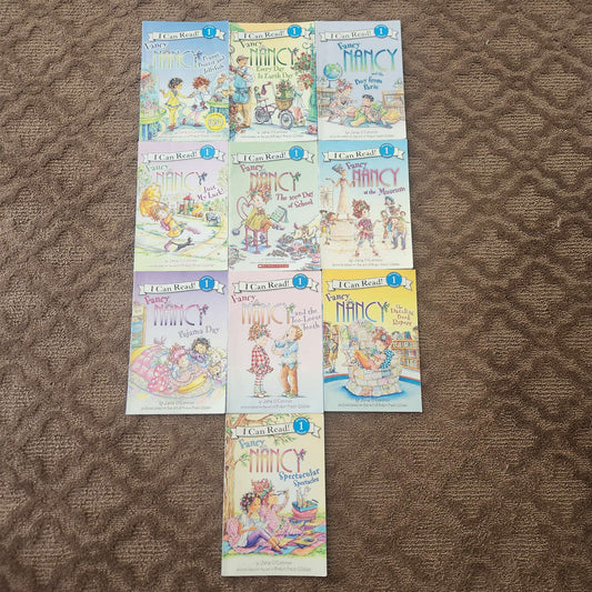 Fancy Nancy level 1 readers; 10 books