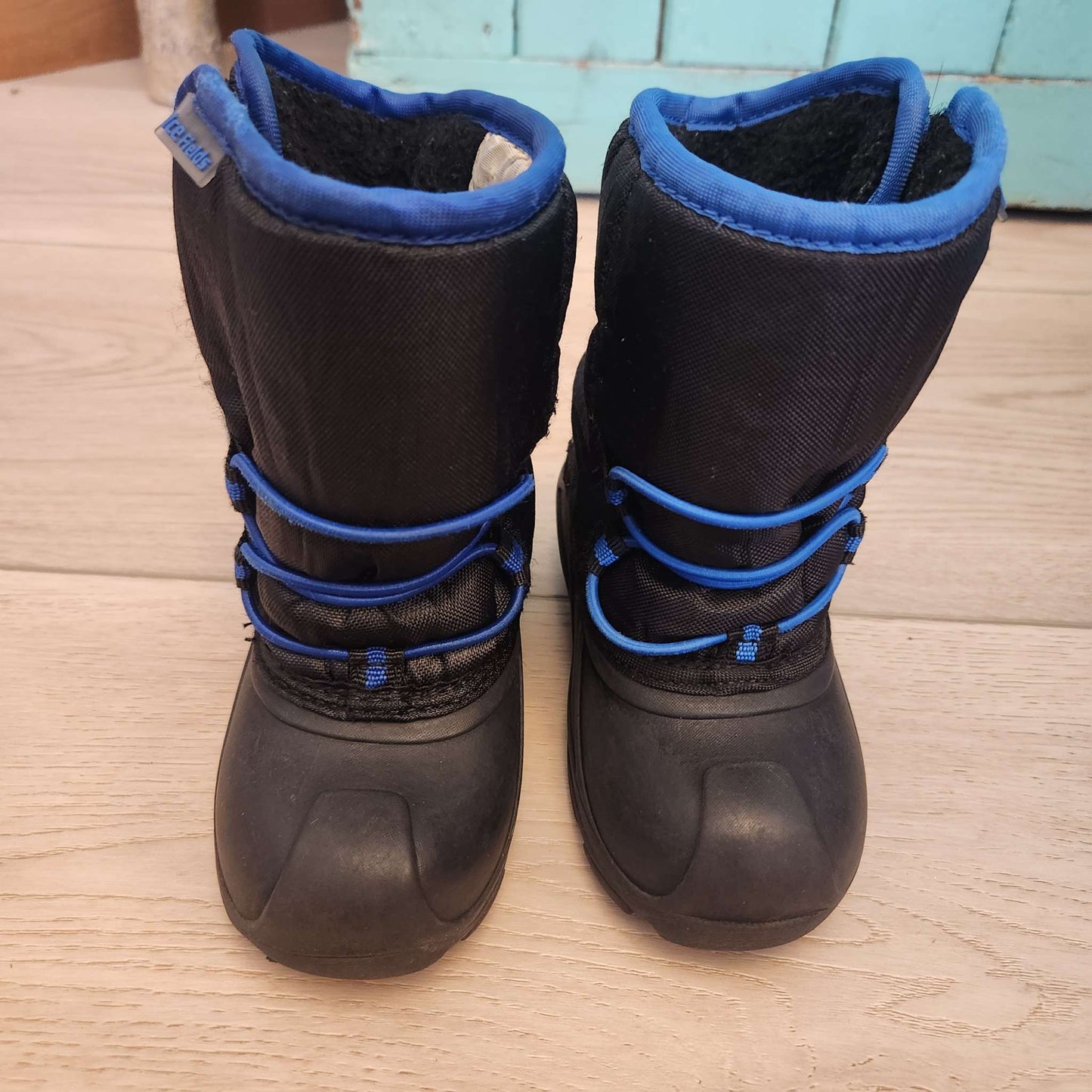 7T winter boots, black & blue , Shoes 7 (Walkers:12-24 mth)