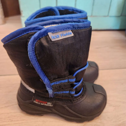 7T winter boots, black & blue , Shoes 7 (Walkers:12-24 mth)