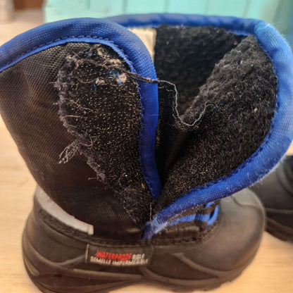 7T winter boots, black & blue , Shoes 7 (Walkers:12-24 mth)