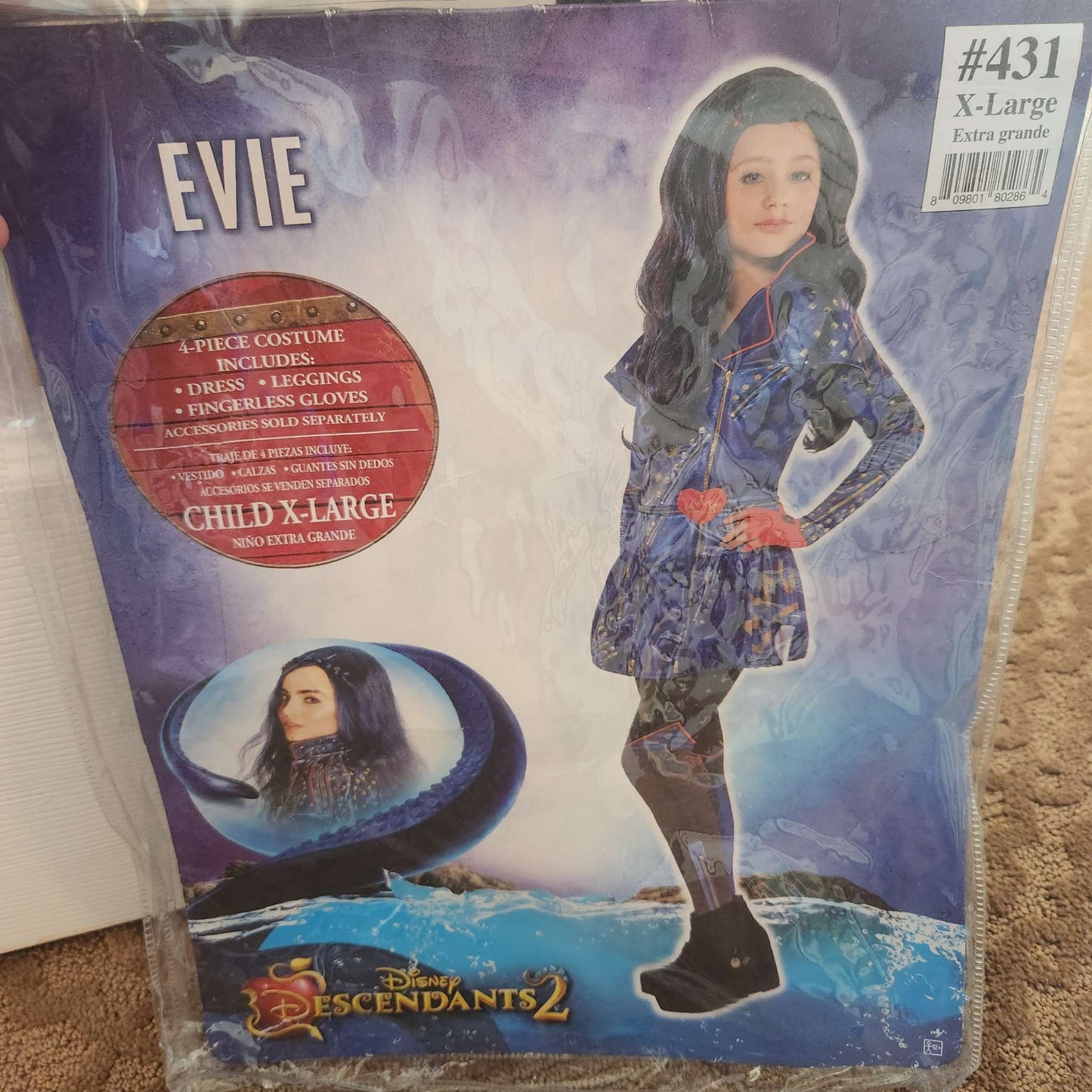 Descendants Evie costume, size XL kids , Kids 14