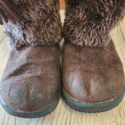 8T girls fall boots, brown , Shoes 8 (Toddler:2-4yr)