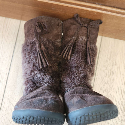 8T girls fall boots, brown , Shoes 8 (Toddler:2-4yr)