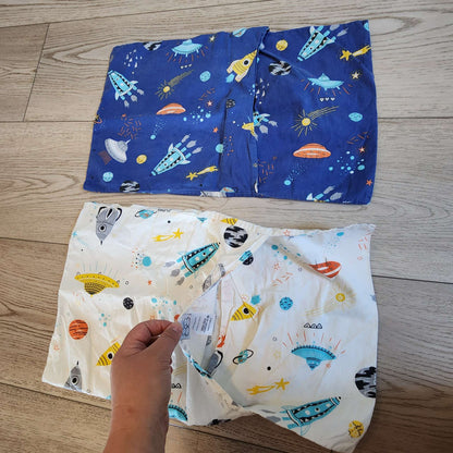 Small kids pillow cases, space themed