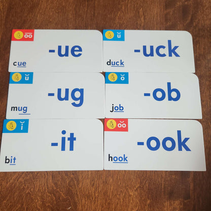 Word Families flash cards