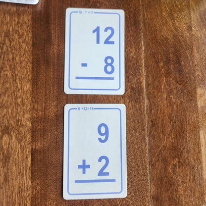 Addition and Subtraction flash cards