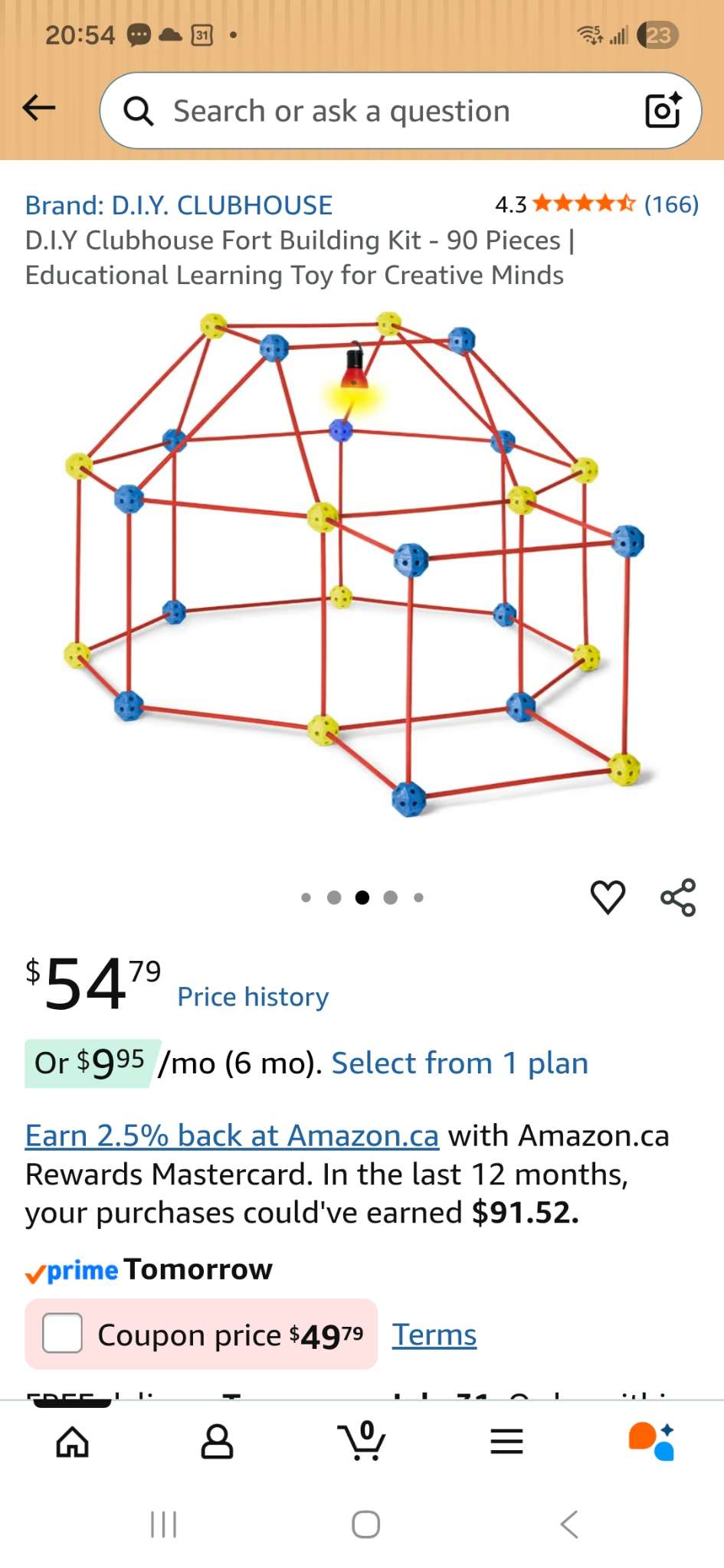 Indoor fort building kit