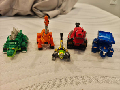 Dino Trucks mini figure toys + Triceratops transformers