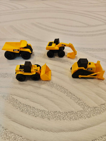 Mini construction vehicles + stickers
