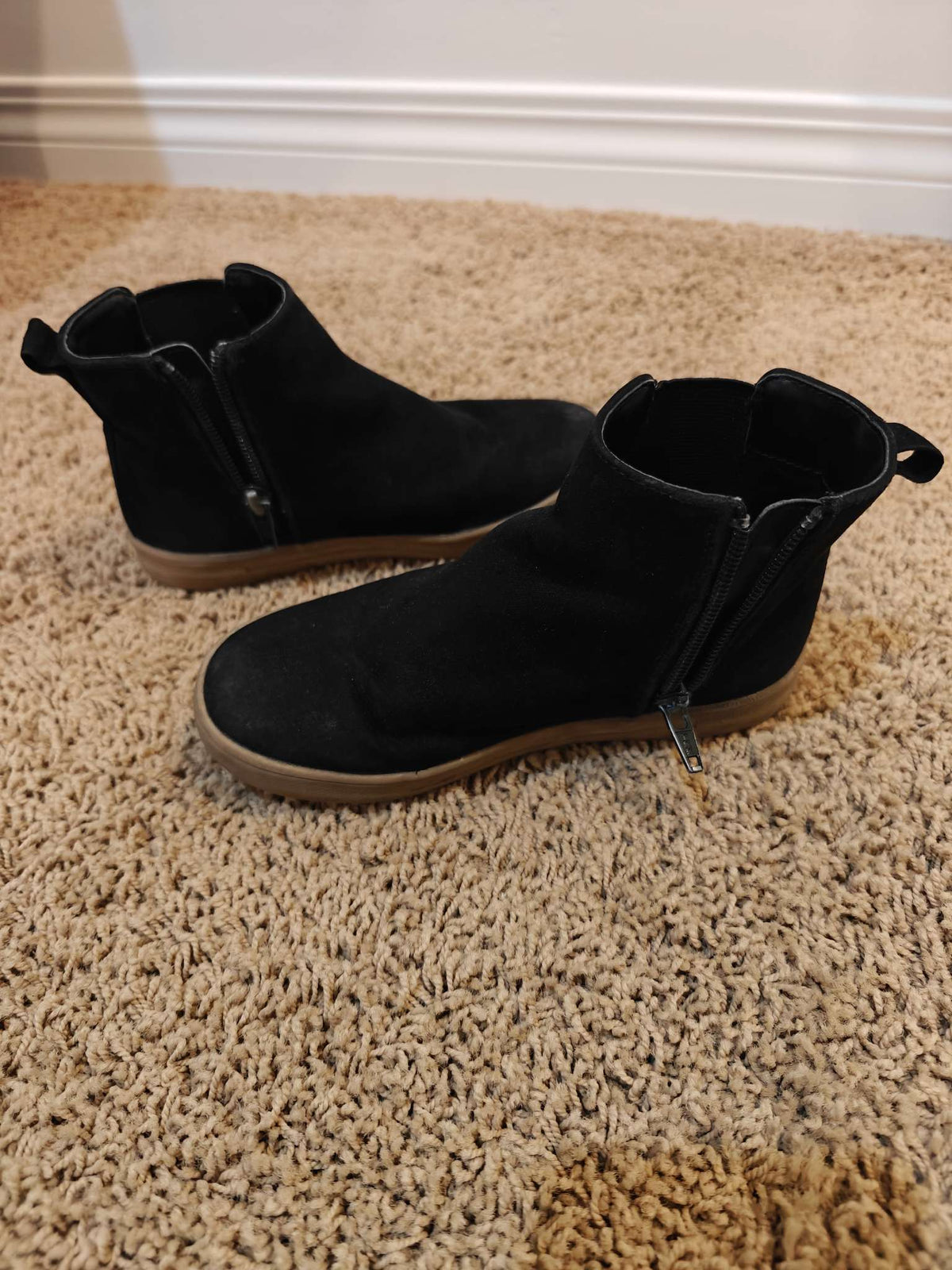 girls black ankle boots, size 12T, Shoes 12 (Toddler:2-4yr)