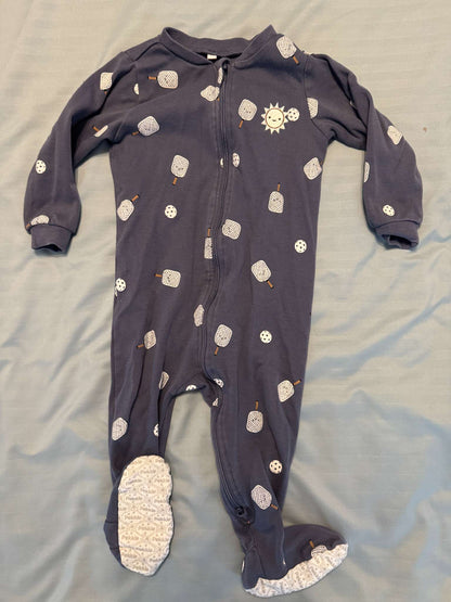 4-Pack Pekkle Footed Pajamas 18M (MSRP $35), Kids 18 Month (12-18M)
