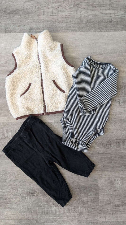 Carter's 3pc Set 6m, Kids 6 Month (3-6M)