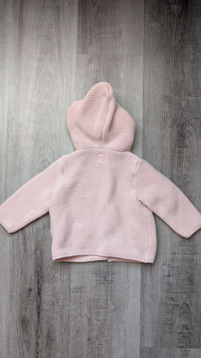 Baby Gap Pink Knit Cardigan 6m-12m, Kids 12 Month (9-12M)