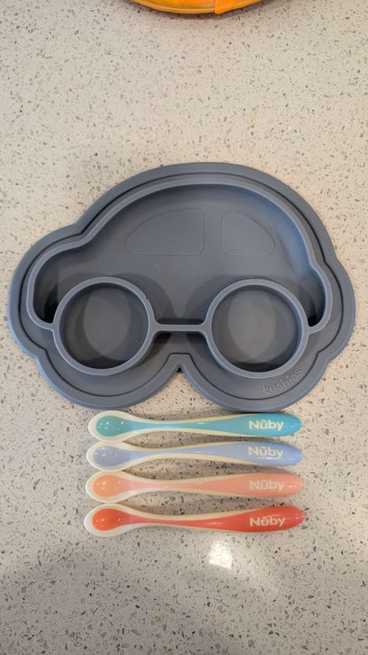 Car suction plate and spoons bundle
