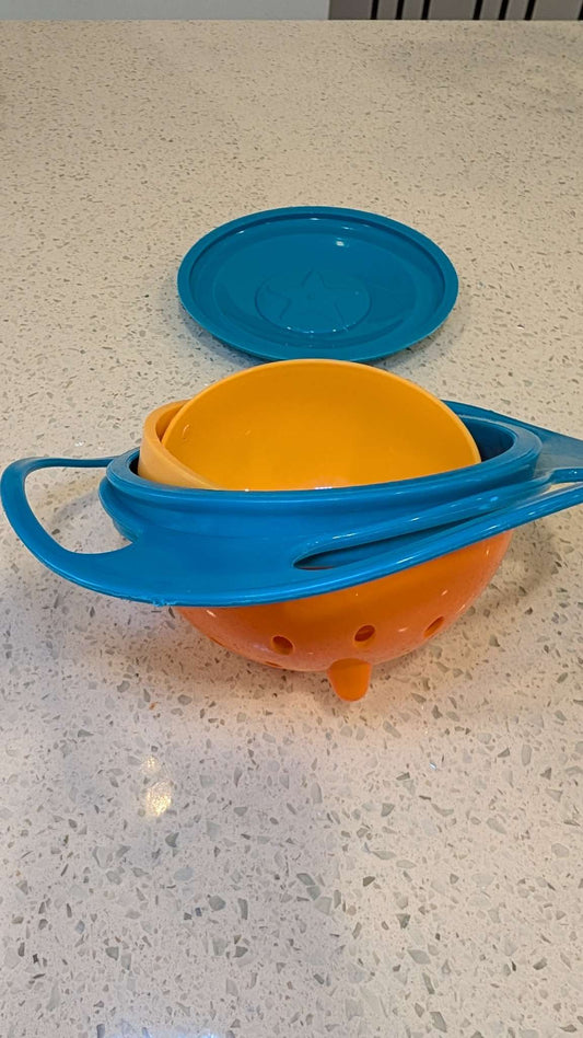 Spill proof snack bowl