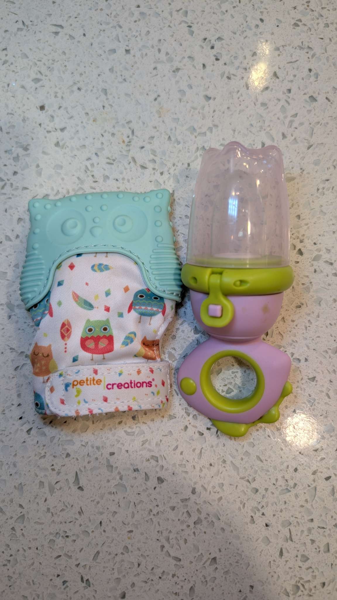 Baby Teething Self Feeder/Teether lot