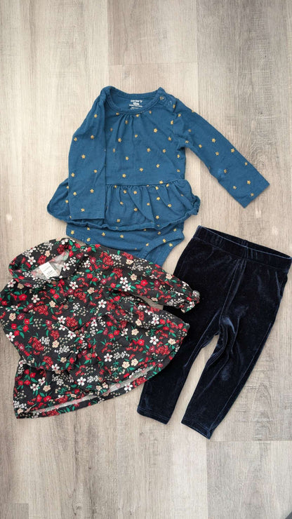 Bundle Festive Holiday outfit girl 12m , Kids 12 Month (9-12M)