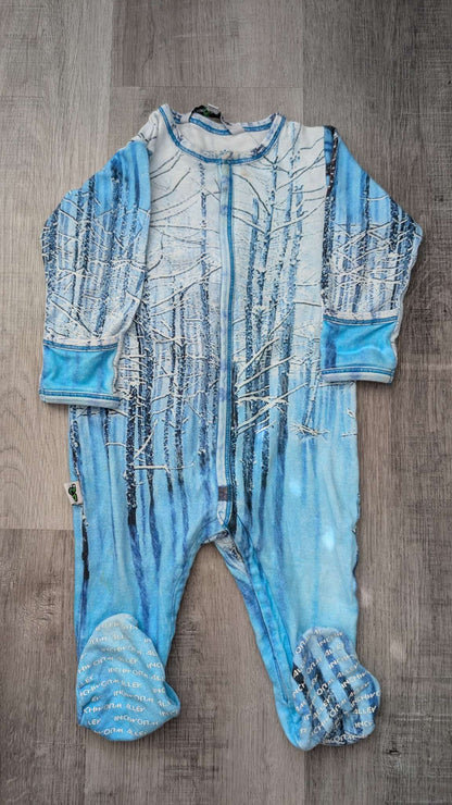 Organic Cotton Footed Pajama 6-12m, Kids 12 Month (9-12M)