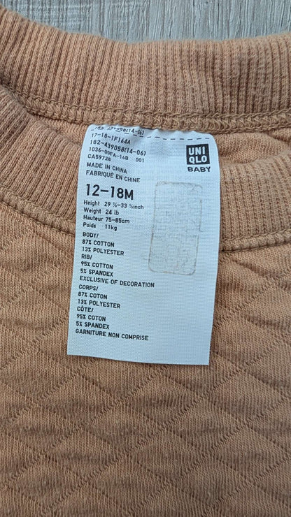 Uniqlo Orange Sweater 12-18m 🧡, Kids 18 Month (12-18M)