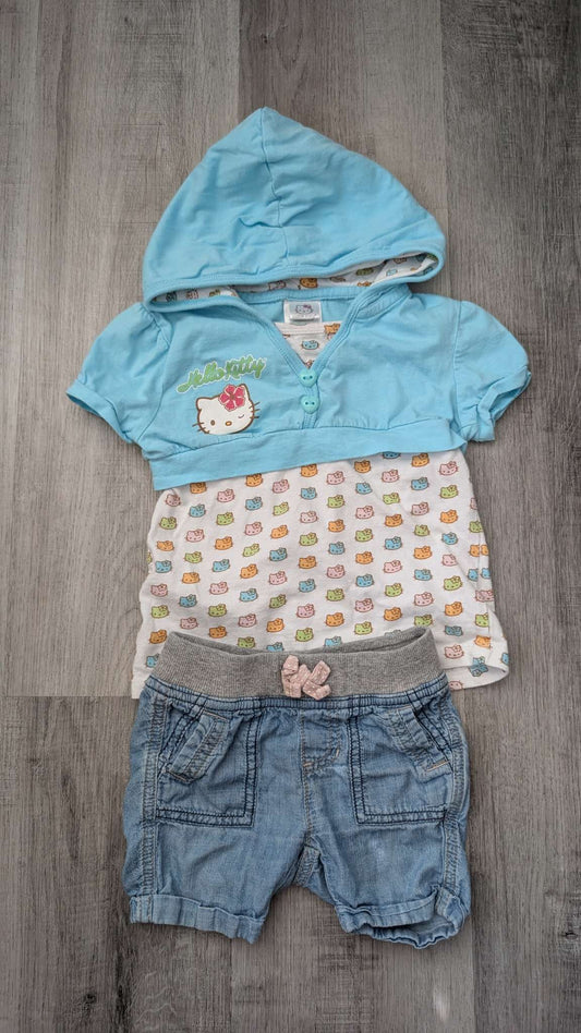 Hello Kitty Outfit 12m, Kids 12 Month (9-12M)