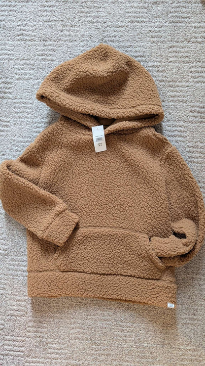 Gap Fuzzy Teddy Bear hoodie 4-5T, Kids 5/5T (extra small)