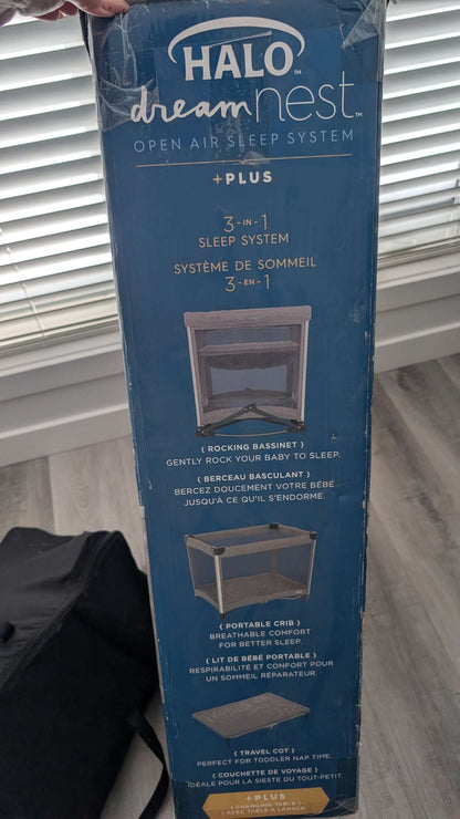 HALO Dreamnest Open Air Sleep System +Plus Travel Sleep Playpen